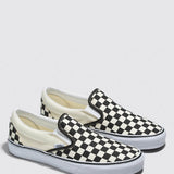 Vans Classic Slip-On Checkboard Shoes for Women in Black