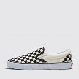 Vans Classic Slip-On Checkboard Shoes for Women in Black