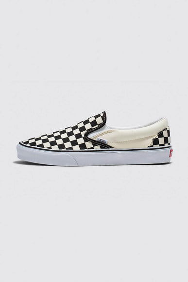 Vans Classic Slip-On Checkboard Shoes for Women in Black