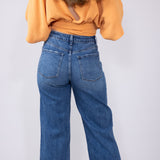 Vervet High Rise Baggy Wide Jeans for Women