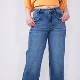 Vervet High Rise Baggy Wide Jeans for Women