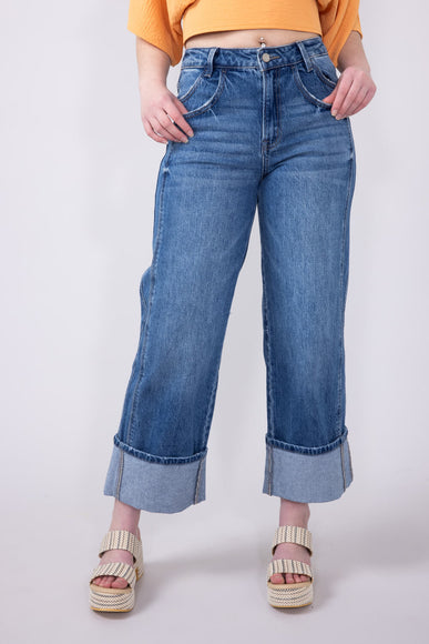 Vervet High Rise Baggy Wide Jeans for Women