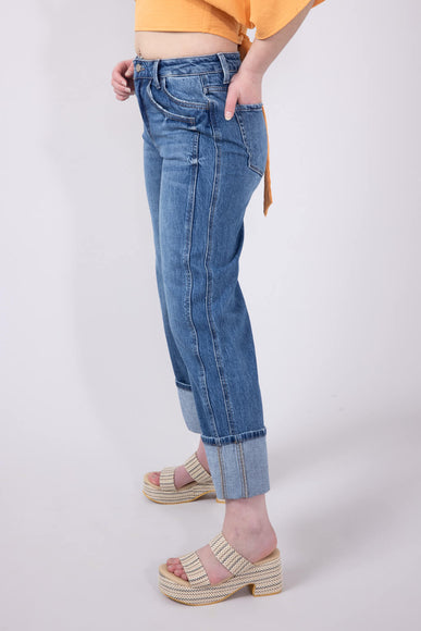 Vervet High Rise Baggy Wide Jeans for Women