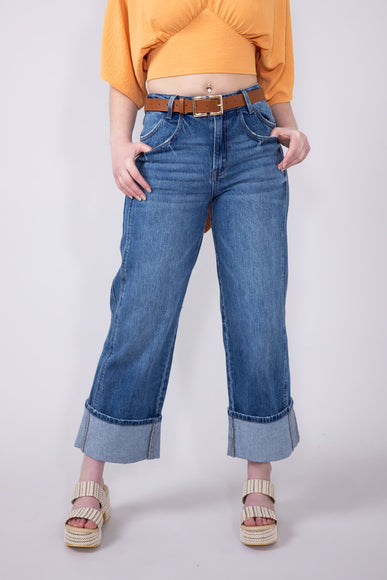 Vervet High Rise Baggy Wide Jeans for Women