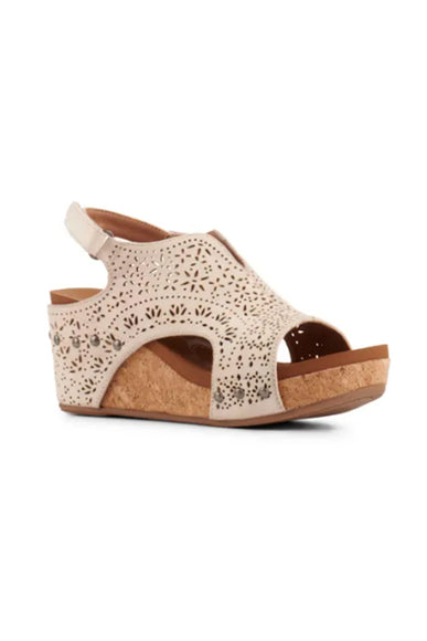 Very G Free Fly Wedge Heels for Women in Cream