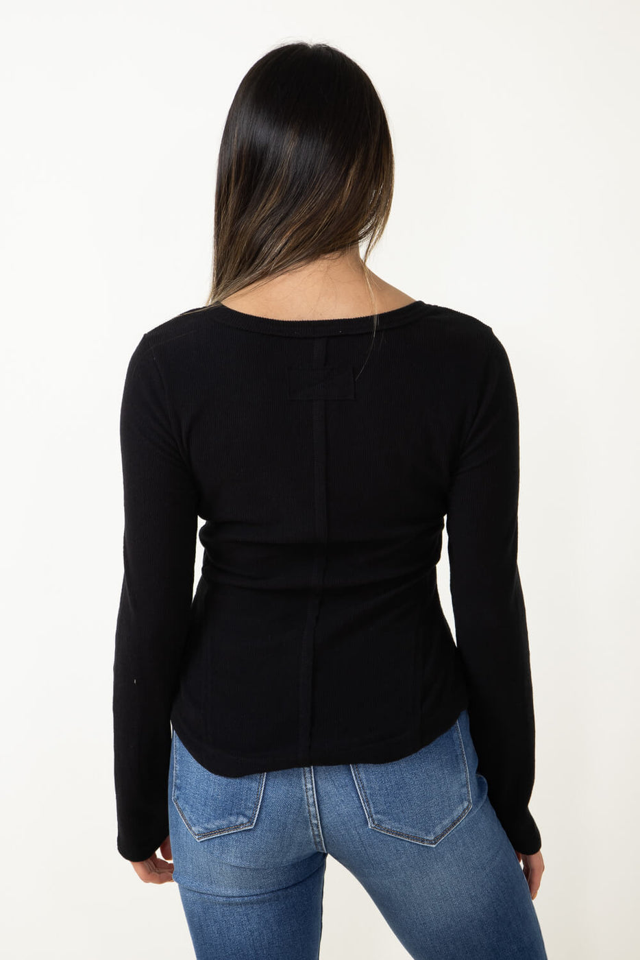 STYLE & CO. Womens Black Split Neck Knit Shirt Henley Top Petites PS NWT  $20.00 - PicClick AU