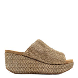 Volatile Canteen Woven Wedge Sandals for Women in Brown