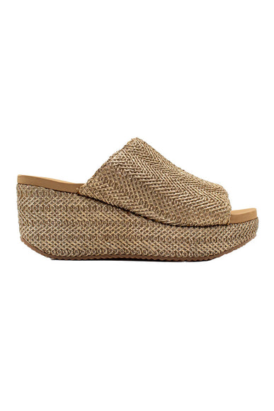 Volatile Canteen Woven Wedge Sandals for Women in Brown