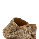 Volatile Canteen Woven Wedge Sandals for Women in Brown