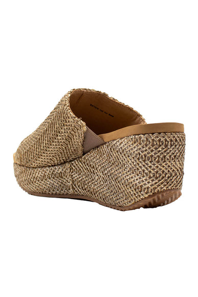 Volatile Canteen Woven Wedge Sandals for Women in Brown