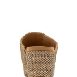 Volatile Canteen Woven Wedge Sandals for Women in Brown