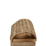 Volatile Canteen Woven Wedge Sandals for Women in Brown