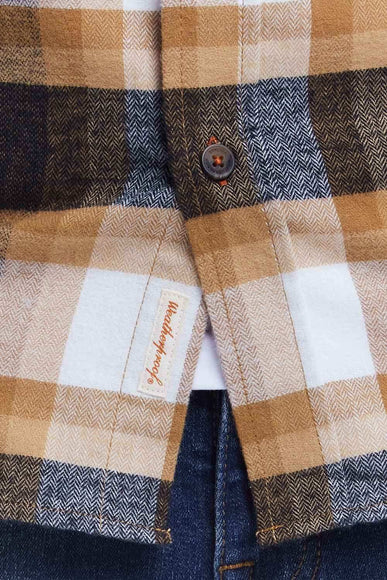 Weatherproof Vintage Brushed Flannel for Men in Antelope