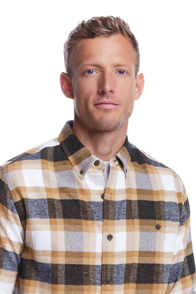 Weatherproof Vintage Brushed Flannel for Men in Antelope