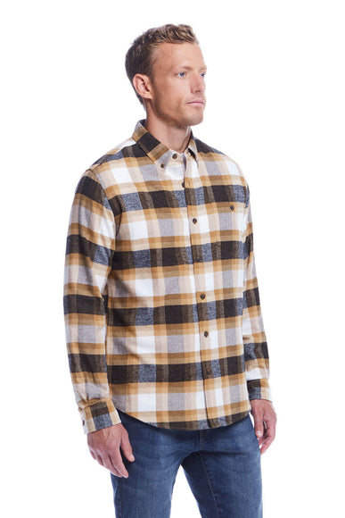 Weatherproof Vintage Brushed Flannel for Men in Antelope