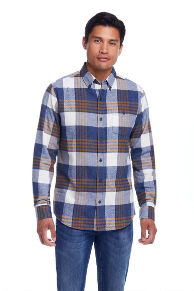 Weatherproof Vintage Brushed Flannel for Men in Blue