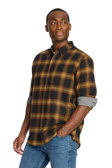 Weatherproof Vintage Brushed Flannel for Men in Inca Gold