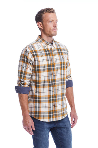 Weatherproof Vintage Brushed Flannel for Men in Lily White 