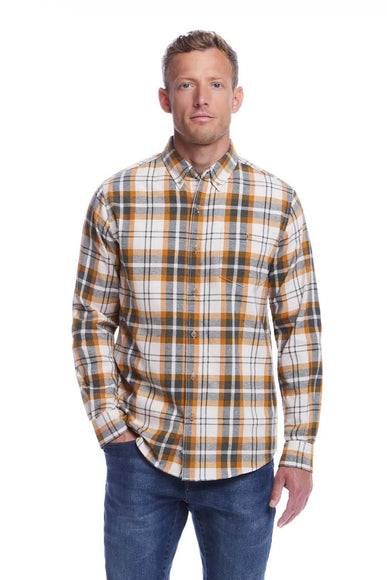 Weatherproof Vintage Brushed Flannel for Men in Lily White 