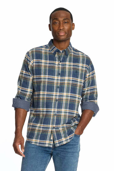 Weatherproof Vintage Brushed Flannel for Men in Parisian Night