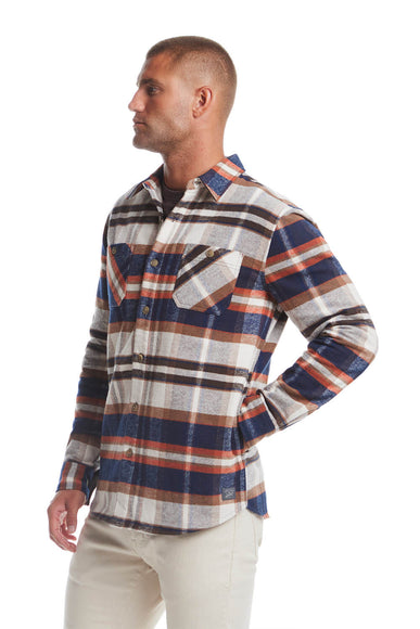 Weatherproof Vintage Brushed Lumber Jack Shirt Jacket for Men in Natural 