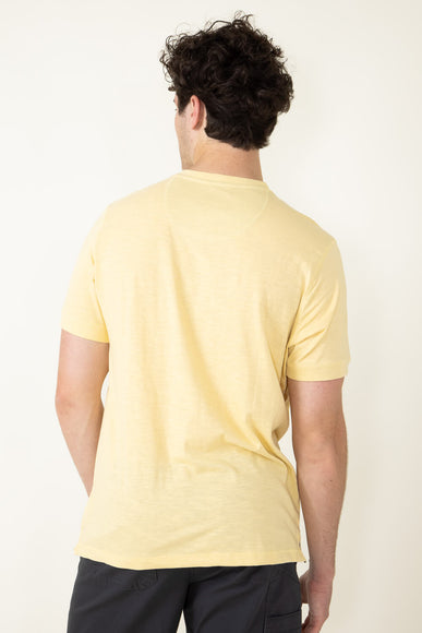 Weatherproof Vintage Henley Shirt for Men in Misted Yellow