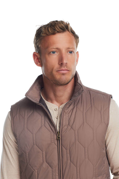 Weatherproof Vintage Hex Quilted Light Weight Vest for Men in Mountain Trail 