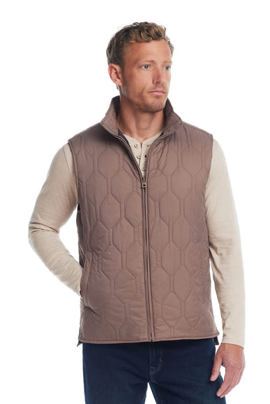 Weatherproof Vintage Hex Quilted Light Weight Vest for Men in Mountain Trail 