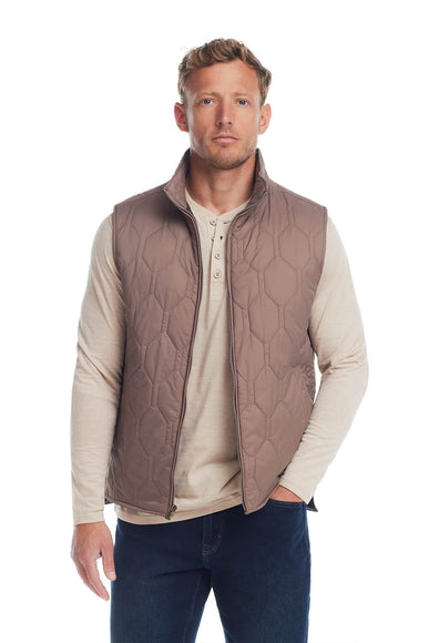 Weatherproof Vintage Hex Quilted Light Weight Vest for Men in Mountain Trail 