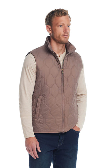 Weatherproof Vintage Hex Quilted Light Weight Vest for Men in Mountain Trail 