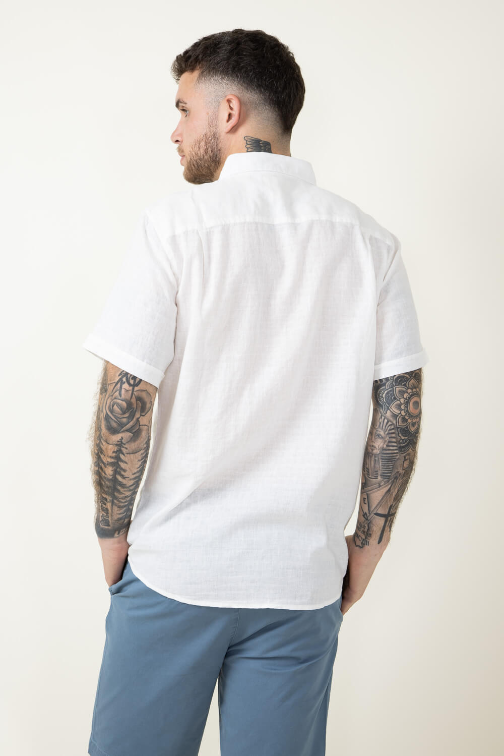 Weatherproof Vintage Linen Button Down Shirt for Men in White | S24461 –  Glik's