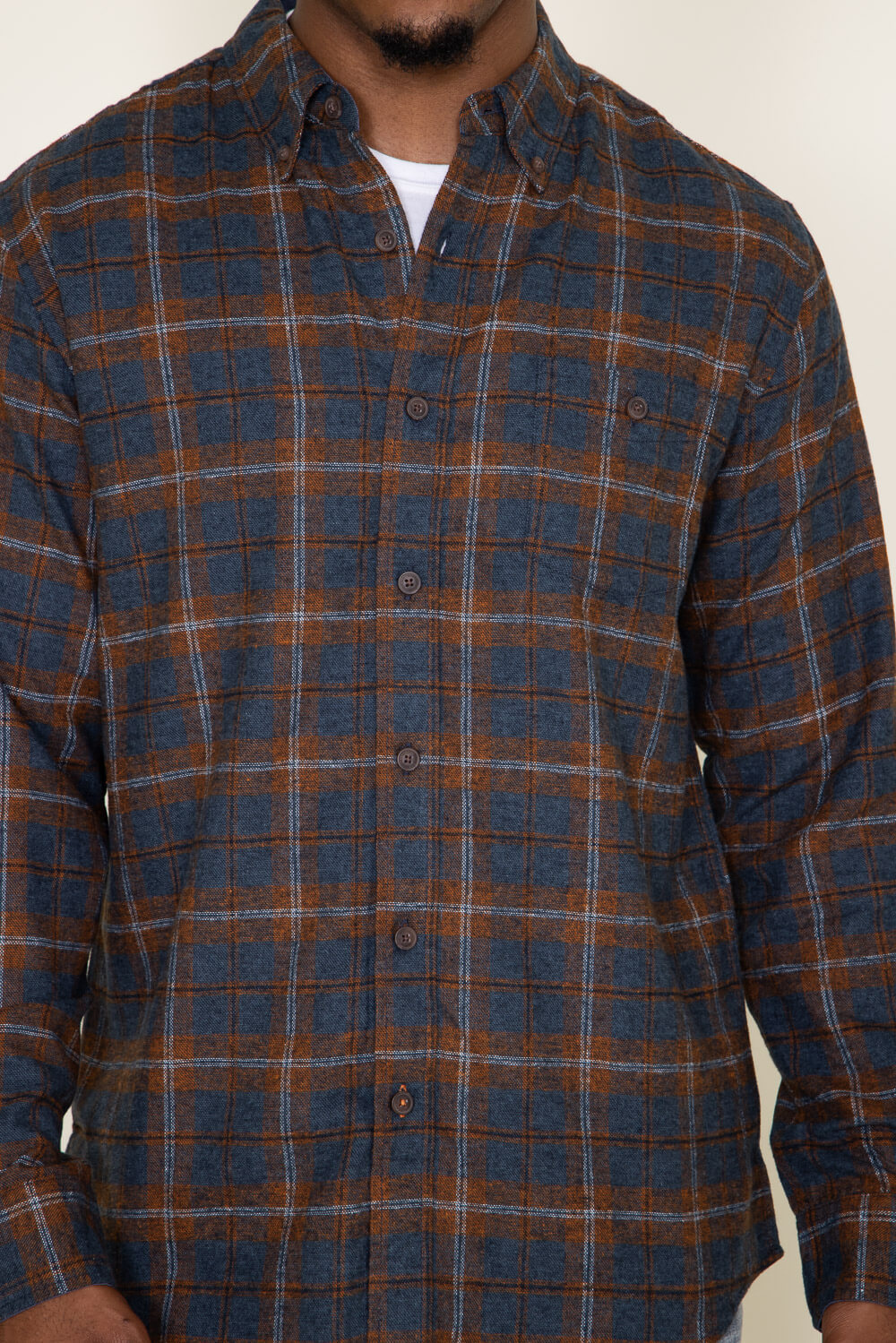 Weatherproof Vintage Flannel Shirt for Men in Orange at Glik's , L