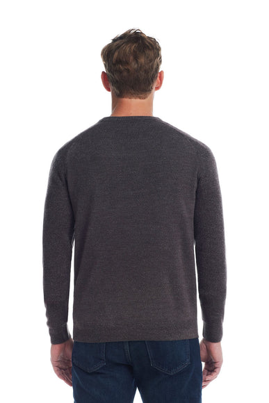 Weatherproof Vintage Raglan Sweater for Men in Pewter Heather