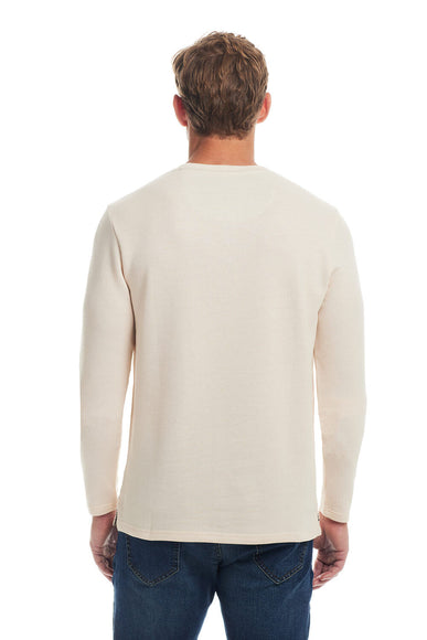 Weatherproof Vintage Speckled Henley Shirt for Men in Whitecap