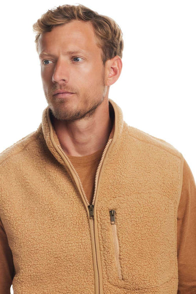 Weatherproof Vintage Teddy Sherpa Vest for Men in Whey