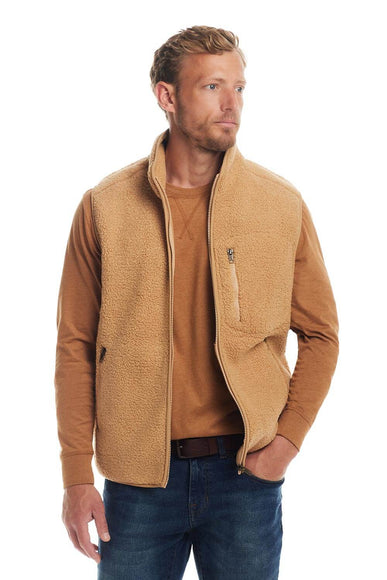 Weatherproof Vintage Teddy Sherpa Vest for Men in Whey