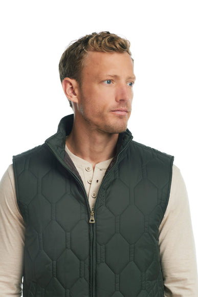  Weatherproof Vintage Hex Quilted Light Weight Vest for Men in Rosin 