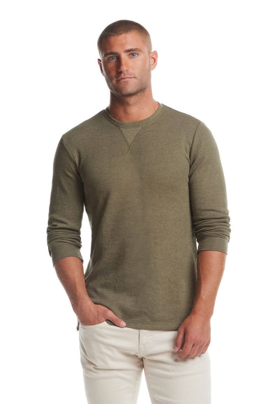 Weatherproof Vintage Waffle Crewneck Shirt for Men in Kalamata