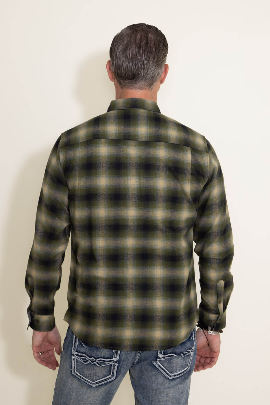 Weatherproof Vintage Flannel Shirt for Men in Green | F2385572GK