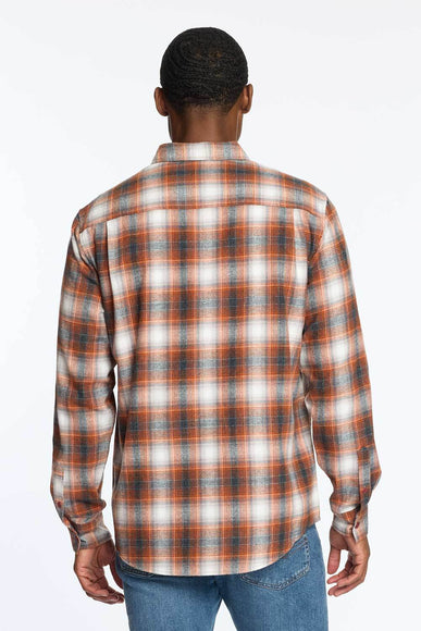 Weatherproof Vintage Brushed Flannel for Men in Gold Flame