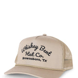 Whiskey Bent Sale Barn Trucker Hat for Men in Tan