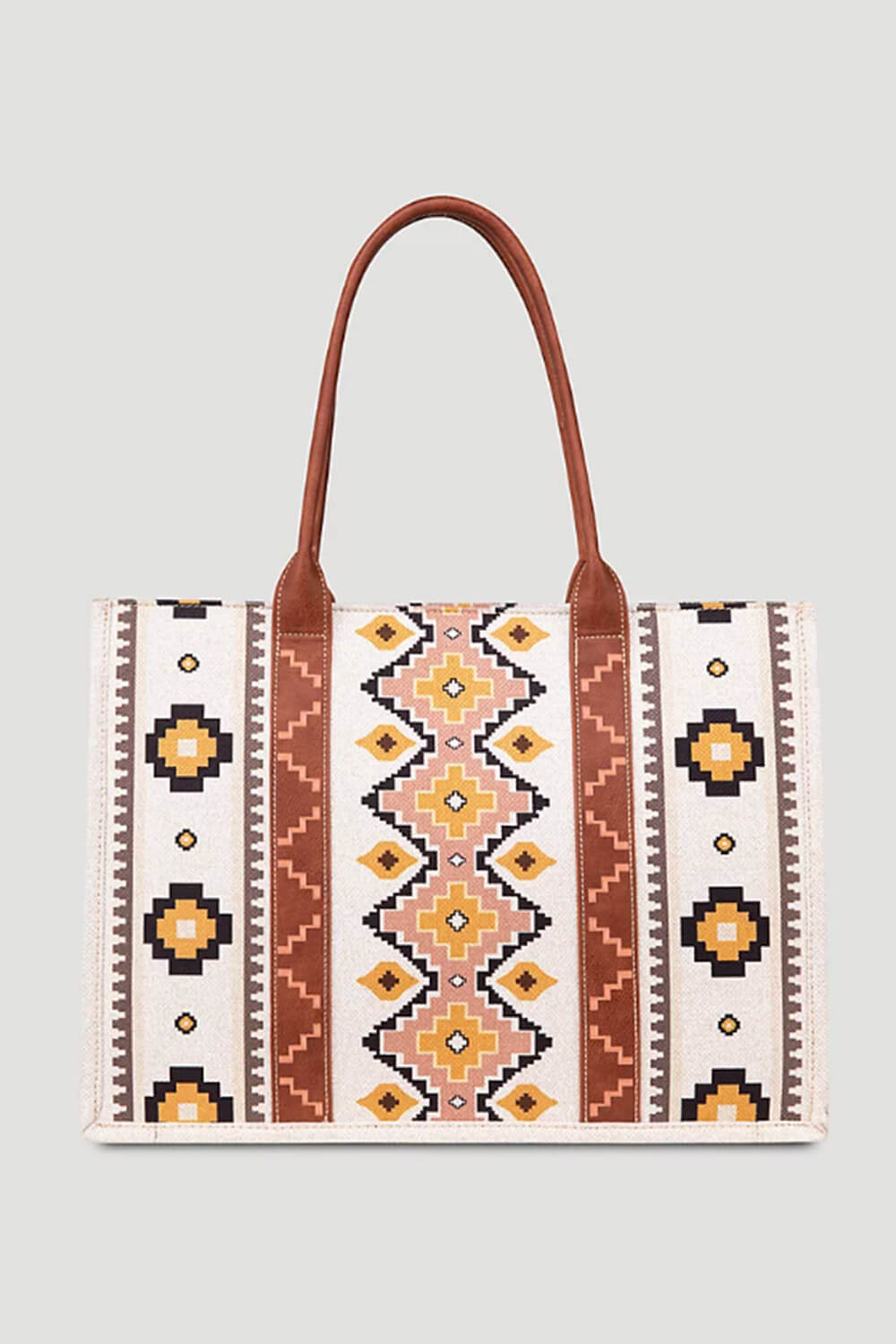 White and Pink Checkered Pattern Bucket Bag - Shop Kendry