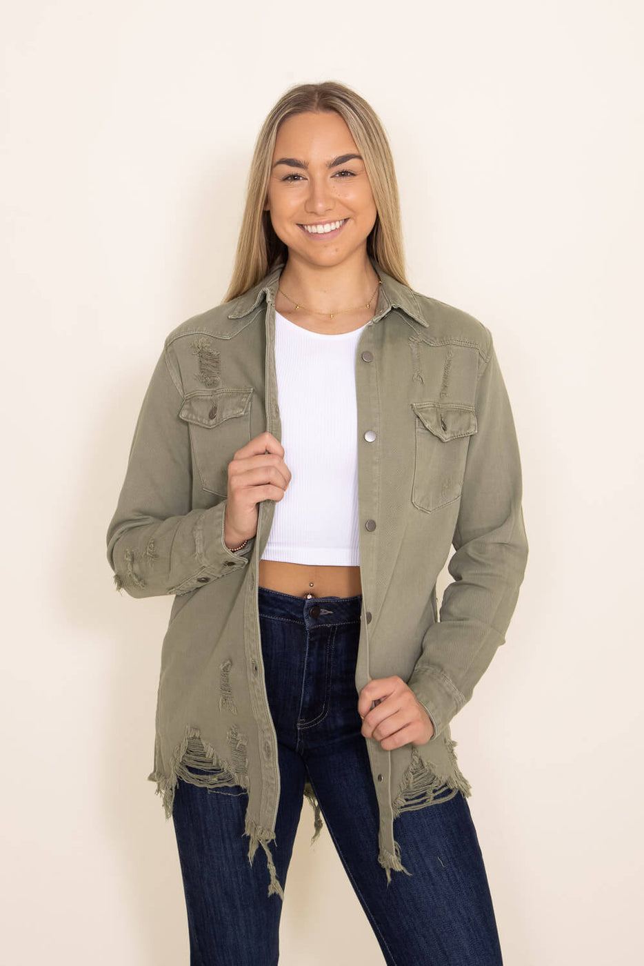 Buy Khaki Jackets & Coats for Women by TRENDYOL Online | Ajio.com