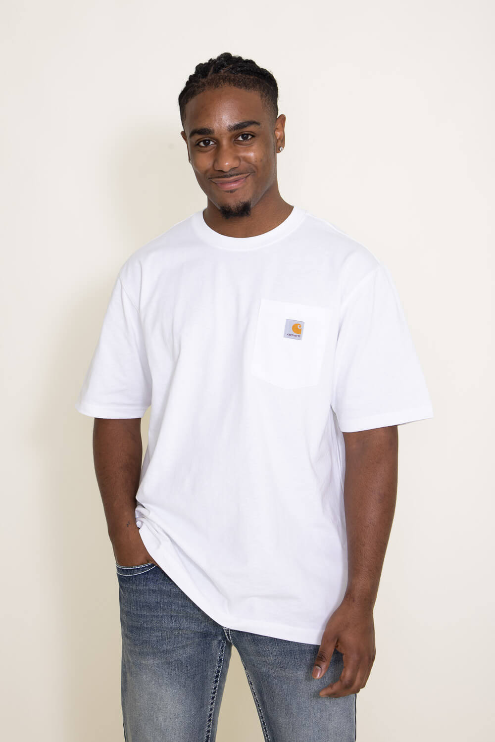 White Pocket T-Shirt For Men