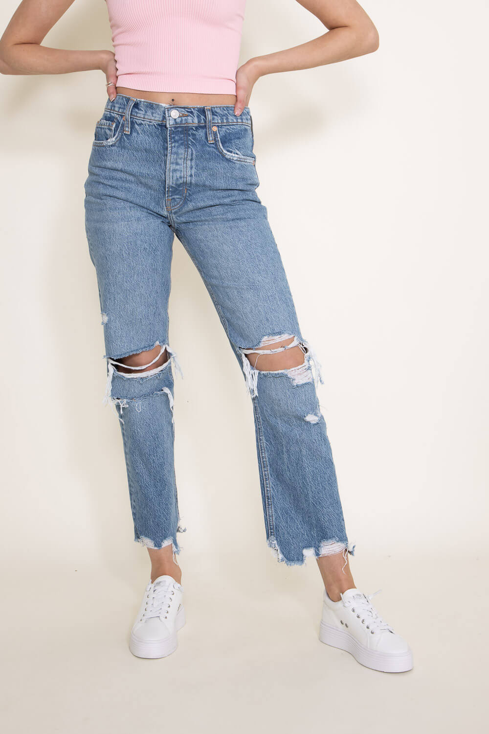 Free People Tapered Baggy Boyfriend Jeans for Women | OB1299887-4269 ...