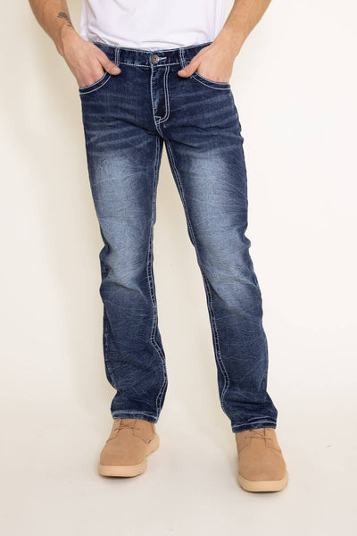 True Luck Zachary Bootcut Stretch Jeans for Men | TL20356609 – Glik's