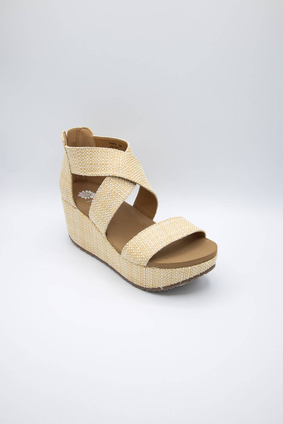 Yellow box wedge on sale shoes