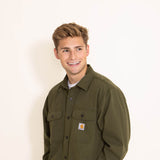 Carhartt Relaxed Canvas Shacket for Men in Green 