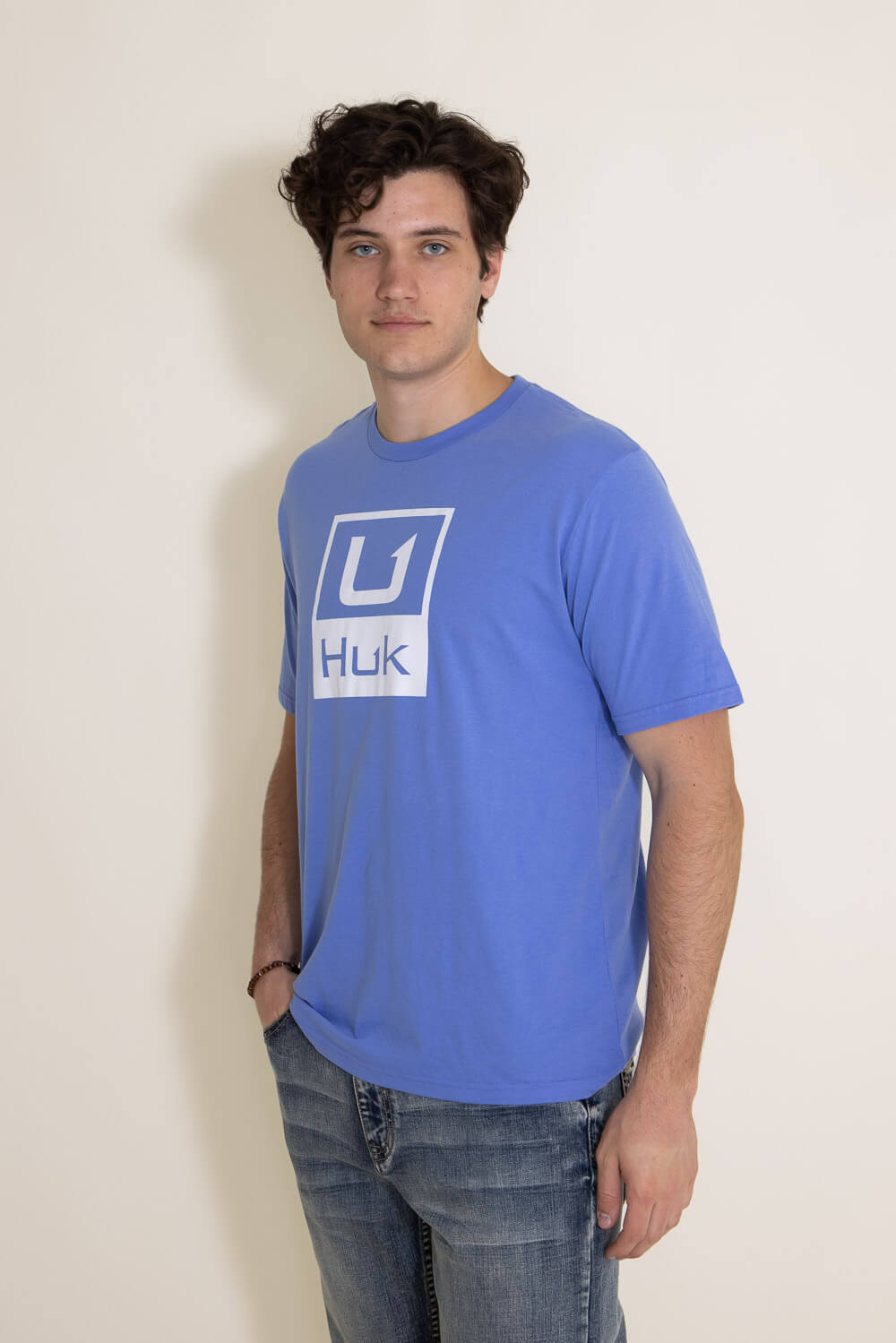 Huk Stacked Logo Tee
