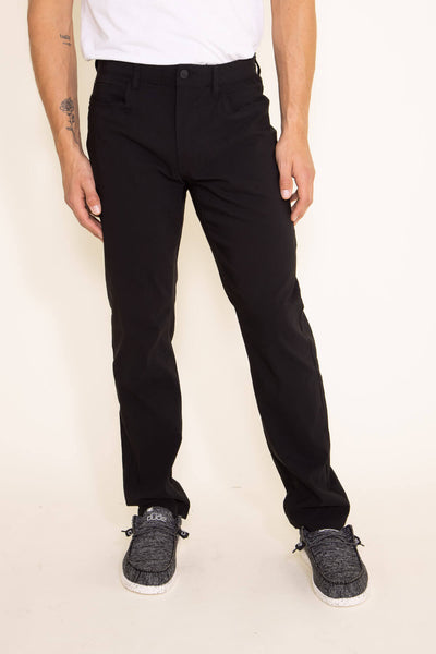 Twill Cargo Joggers for Men in Black